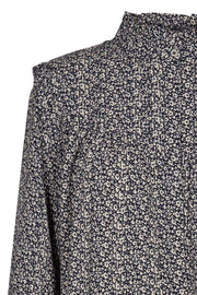 Wilson Shirt | Navy | Skjorte med print fra Co'Couture