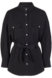 Maxine Shirt | Black | Denim skjorte fra Co'Couture