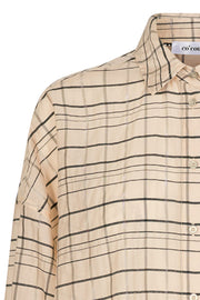 Luu Check Shirt | Bone | Ternet skjorte fra Co'Couture