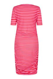 Alma Dress3 | Red Pink Stripe | Kjole fra Liberté