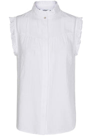 Wilma Dip Shirt | White | Shirt fra Co'couture
