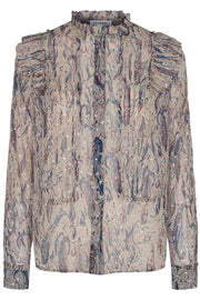 Miriam Paisley Shirt | Bone | Skjorte fra Co'Couture