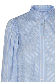 Dina stripe shirt | Light blue | Skjorte fra Co'couture