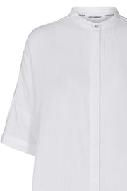 Crepe Tunic Shirt | White | Tunika fra Co'Couture