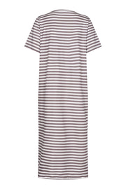 Alma T-shirt Dress | Light Brown Creme Stripe | Kjole fra Liberté
