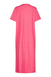 Alma T-shirt Dress | Red Pink Stripe | Kjole fra Liberté