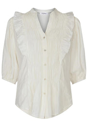 Avery Smock Shirt | Off white | Bluse fra Co'couture