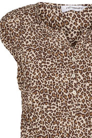 Doobie Mini Leo | Khaki | Bluse fra Co'Couture