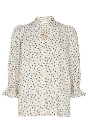 Dot S/S Shirt | New Blue | Bluse fra Co'couture