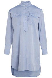 Sissa Tunic Shirt | Sky Blue | Skjorte fra Co'couture
