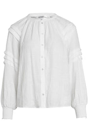 Cora Pleat Shirt | Off white | Skjorte fra Co'couture