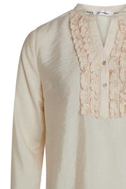 Callum Frill Placket Shirt | Powder | Skjorte fra Co'couture