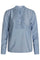 Callum Frill Placket Shirt | Pale Blue | Skjorte fra Co'couture