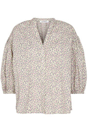 Cherry Flower S/S Shirt | Purple | Skjorte fra Co'couture