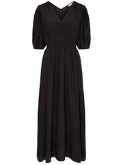 Samia V-neck Dress | Black | Kjole fra Co'couture
