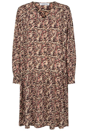 Vasco Boho Dress | Sort | Kjole med print fra Co'Couture