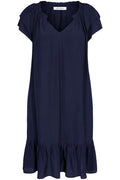 Sunrise Cropped Dress | Navy | Kjole fra Co'couture