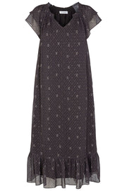 Paisley Night Sunrise Dress | Black | Kjole fra Co'couture