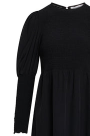 Ariya Sun Smock Dress | Black | Kjole fra Co'couture