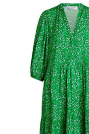 Field Flower Floor Dress | Green | Kjole fra Co'couture