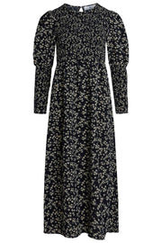 Almond Flower Smock Dress | Black | Kjole fra Co'Couture