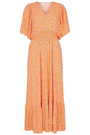 Crush Flower Samia Dress | Orange | Kjole fra Co'couture