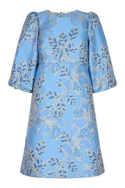 Yoyo Jacquard Dress | New Blue | Kjole fra Co'couture