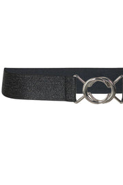 Elastic Shimmer Belt | Black | Elastik bælte med glimmer fra Co'Couture