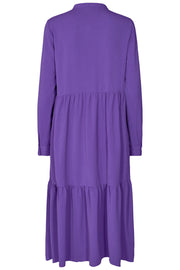 Maggie LS Dress | Purple | Skjorte kjole fra Liberté