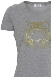 Emm LION T-shirt | Grå melleret | T-shirt med print fra Emm Cph