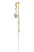 Liva | Perle/Gold | Ohrring von Nuni Copenhagen
