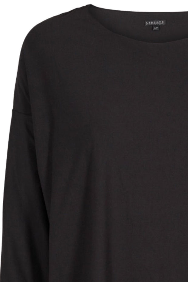 Alma LS Top (Fleece) | Black | Fleece bluse fra Liberté