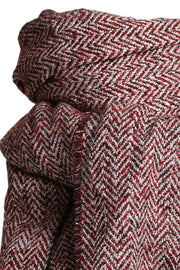 Amie Scarf | Burgundy | Grafisk tørklæde fra Stylesnob