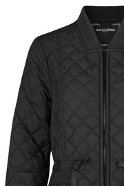 Padded Quilt Coat | Black | Lang quiltet jakke fra Ilse Jacobsen