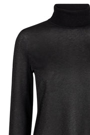 Casio Roll-neck Tee LS | Black | T-shirt fra Mos Mosh