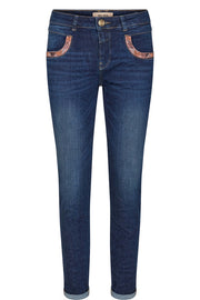 Naomi Jewel Jeans | Blue | Jeans fra Mos Mosh