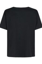 Leah SS Tee | Black | T-shirt fra Mos Mosh