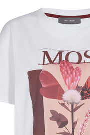 Alinor SS Tee | White | T-shirt fra Mos Mosh