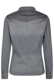 Selby Shade Denim Shirt | Grey | Skjorte fra Mos Mosh