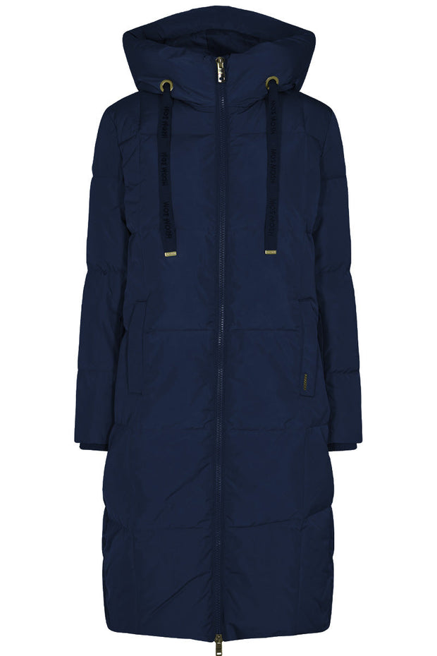 Nova Square Down Coat | Navy blå | Frakke fra Mos Mosh
