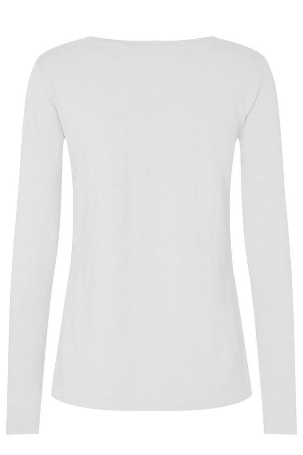 Arden Organic O-LS Tee | White | T-Shirt fra Mos Mosh