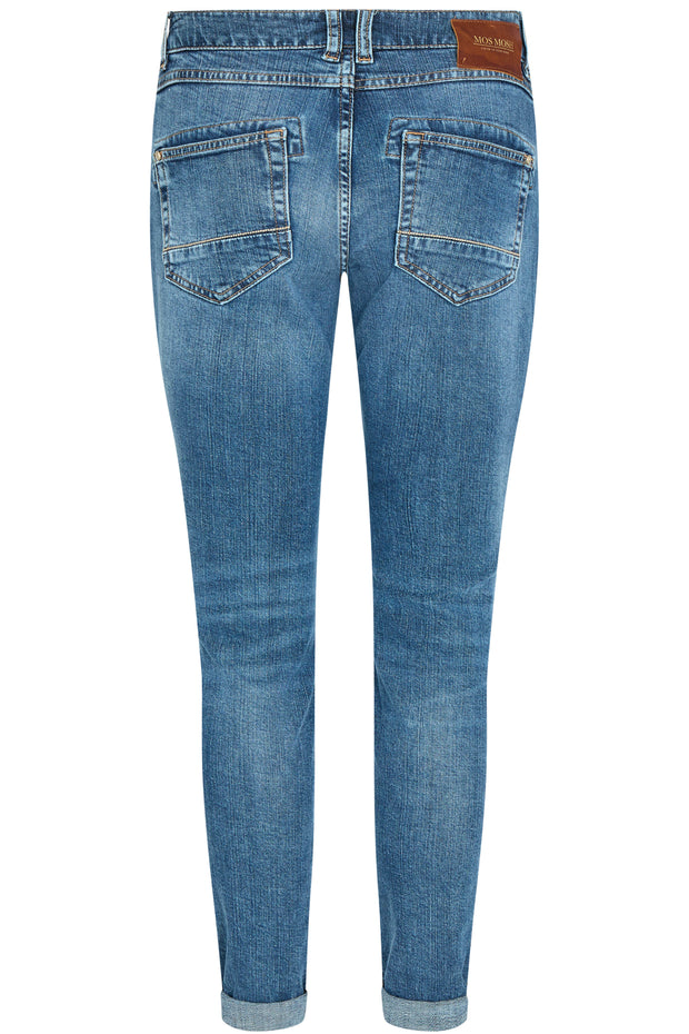 Naomi Glow Jeans | Blue | Jeans fra Mos Mosh