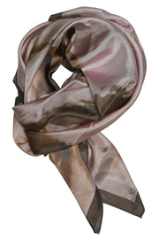 Allis printed silk scarf | Champagne w. Print | Tørklæde fra Gustav