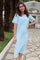 Alma T-shirt Dress | Baby Blue Flower | Kjole fra Liberté