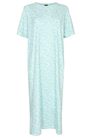 Alma T-shirt Dress | Baby Blue Flower | Kjole fra Liberté