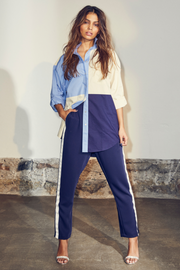 Amira Sport Crop Pant | Navy | Bukser fra Co'couture