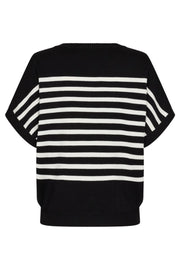 Ani Pullover | Black w. Off-White | Bluse fra Freequent