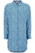 Aviaja LS Long Shirt | Blå | Skjortekjole med blomster fra Soft Rebels