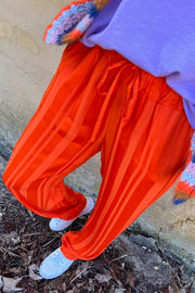 Rena Satin Pant | Orange | Bukser fra Black Colour