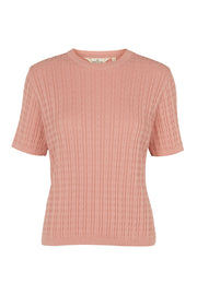 Aline ss Sweater | Rose tan | Bluse fra Basic Apparel